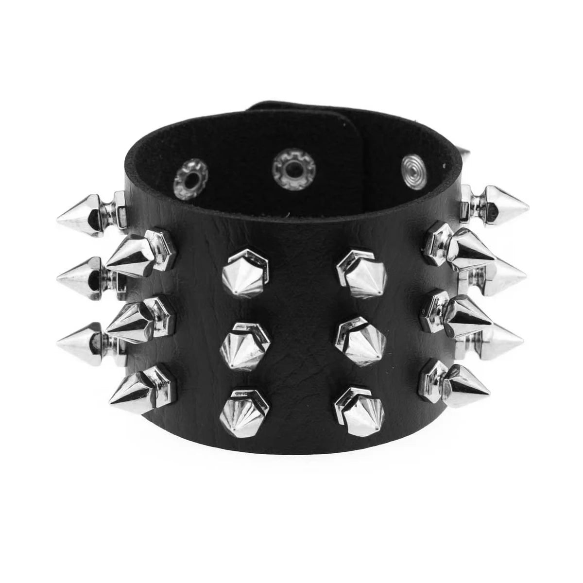 Punk Rock Band Rivet Bracelet Gothic Fashion Men's And Women's Bracelet Style Daily Carnival Valentine's Day Wear Halloween Gift - ZOOMNSTORE