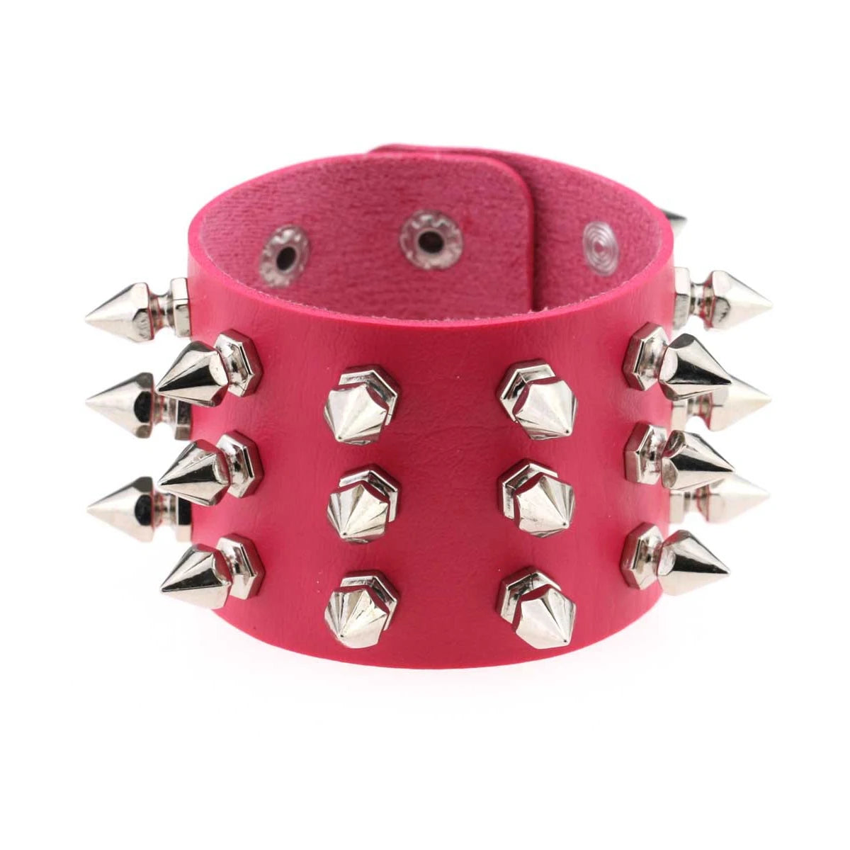 Punk Rock Band Rivet Bracelet Gothic Fashion Men's And Women's Bracelet Style Daily Carnival Valentine's Day Wear Halloween Gift - ZOOMNSTORE