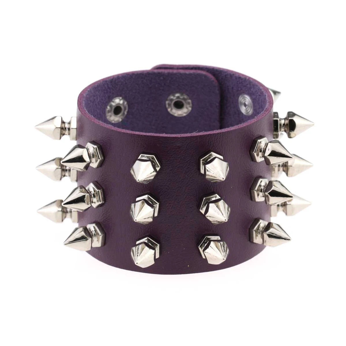 Punk Rock Band Rivet Bracelet Gothic Fashion Men's And Women's Bracelet Style Daily Carnival Valentine's Day Wear Halloween Gift - ZOOMNSTORE