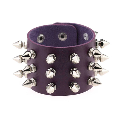 Punk Rock Band Rivet Bracelet Gothic Fashion Men's And Women's Bracelet Style Daily Carnival Valentine's Day Wear Halloween Gift - ZOOMNSTORE