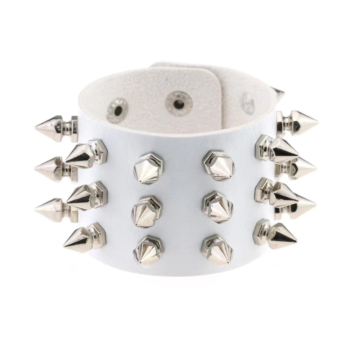 Punk Rock Band Rivet Bracelet Gothic Fashion Men's And Women's Bracelet Style Daily Carnival Valentine's Day Wear Halloween Gift - ZOOMNSTORE