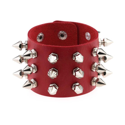 Punk Rock Band Rivet Bracelet Gothic Fashion Men's And Women's Bracelet Style Daily Carnival Valentine's Day Wear Halloween Gift - ZOOMNSTORE
