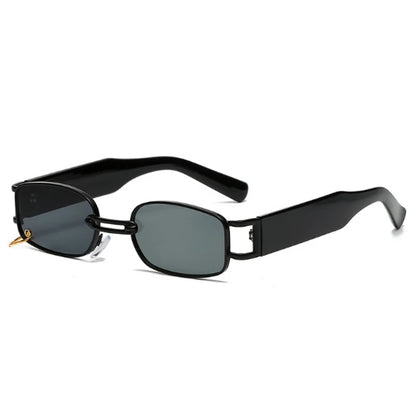 Punk Square Sunglasses - Luxury Small Frame Metal Mirror Oculos De Sol for Women - ZOOMNSTORE