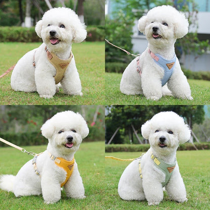 Puppy Harness and Leash Set - Breathable Vest for Small to Medium Dogs and Cats - ZOOMNSTORE