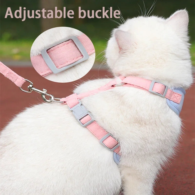 Puppy Harness and Leash Set - Breathable Vest for Small to Medium Dogs and Cats - ZOOMNSTORE