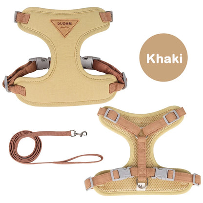 Puppy Harness and Leash Set - Breathable Vest for Small to Medium Dogs and Cats - ZOOMNSTORE