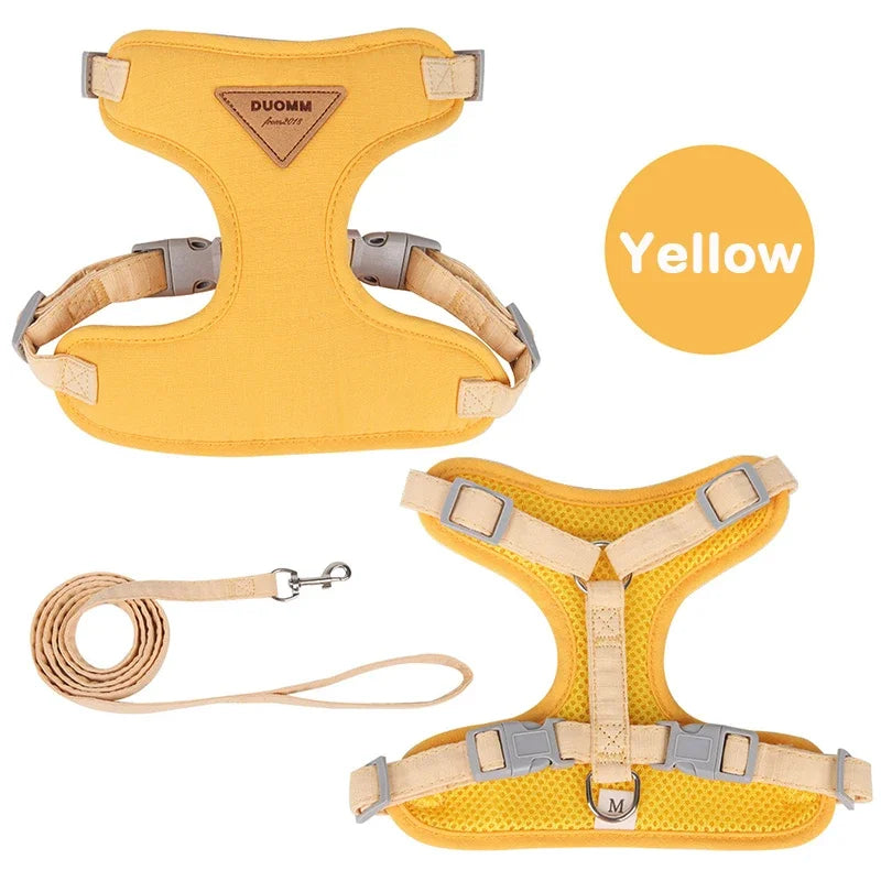 Puppy Harness and Leash Set - Breathable Vest for Small to Medium Dogs and Cats - ZOOMNSTORE