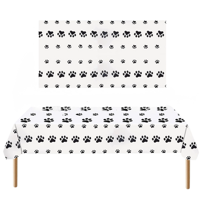 Pink Puppy Paw Birthday Party Supplies - Disposable Tableware  Decorations - ZOOMNSTORE