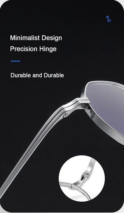 Pure Titanium Eyeglasses - Handmade Retro Polygonal Frames Small Frame Glasses - ZOOMNSTORE