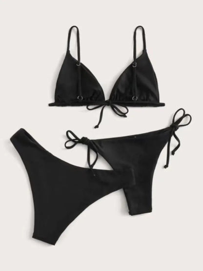 Push Up Bikini Set Women – 3 Piece Swimsuit with Adjustable Straps, Low & Mid Waist - ZOOMNSTORE