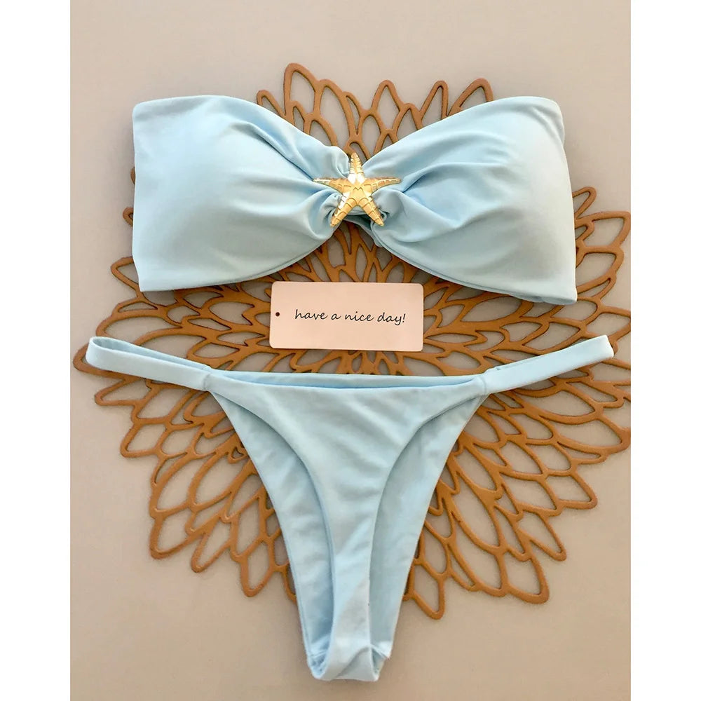 Push Up Bikini Set - Sexy Womens Micro Swimsuit Beachwear - ZOOMNSTORE