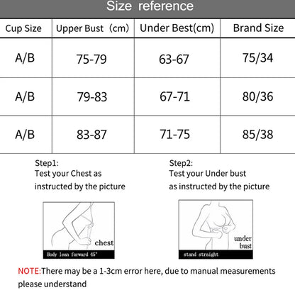 Push Up Bra - Cotton Underwire Deep V Lingerie With Adjustable Straps - ZOOMNSTORE