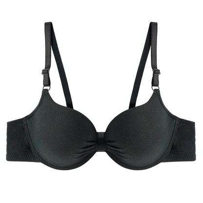 Push Up Bra - Cotton Underwire Deep V Lingerie With Adjustable Straps - ZOOMNSTORE
