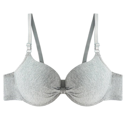 Push Up Bra - Cotton Underwire Deep V Lingerie With Adjustable Straps - ZOOMNSTORE
