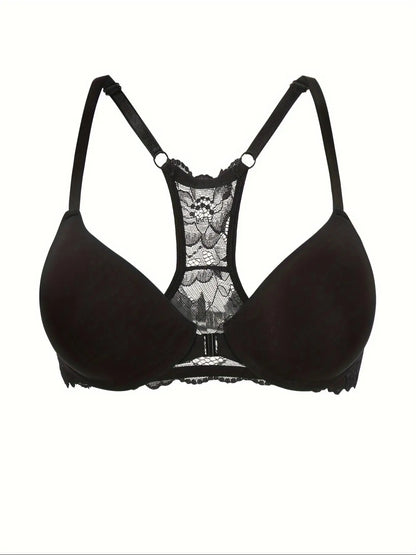 Deep V Lace Push-Up Bra - Sexy Comfortable Womens Underwear - ZOOMNSTORE