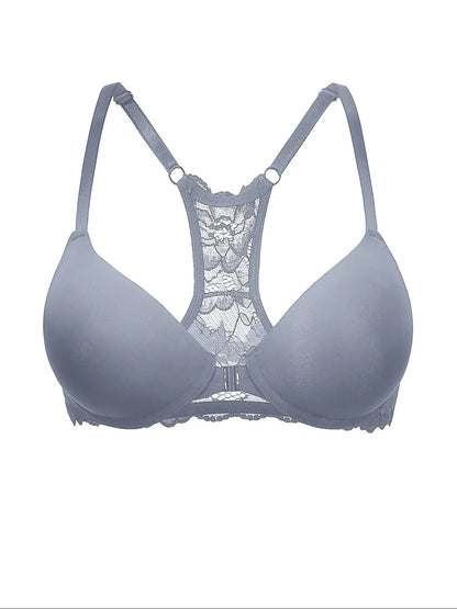 Deep V Lace Push-Up Bra - Sexy Comfortable Womens Underwear - ZOOMNSTORE