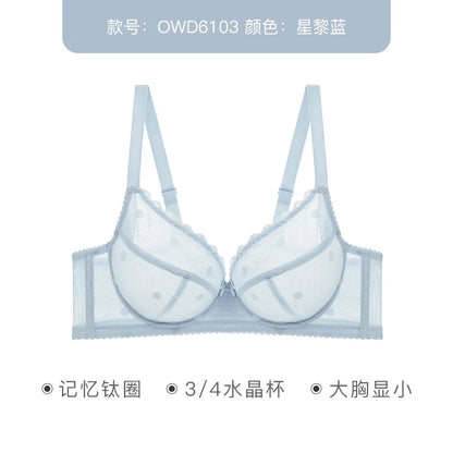 Push Up Bra French Style Underwire Lace Sheer Multiway With Adjustable Straps - ZOOMNSTORE