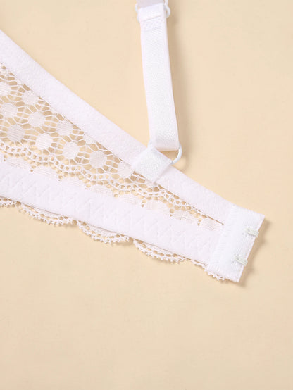 Lace Underwire Push-Up Bra - Comfortable Breathable Lingerie in B C D Cups - ZOOMNSTORE
