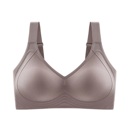Plus Size Wireless Push-Up Bra - Seamless Thin Cup Bralette M-6XL - ZOOMNSTORE