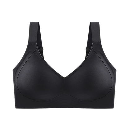 Plus Size Wireless Push-Up Bra - Seamless Thin Cup Bralette M-6XL - ZOOMNSTORE