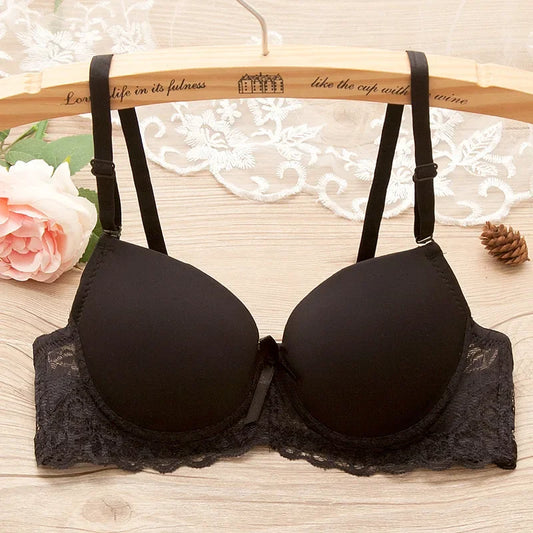 Sexy Lingerie Push Up Bra Top Chest Lace Bra Student Small Chest Bra Sexy Underwear Brassiere 34 36 38 Women Bra Lingerie - ZOOMNSTORE
