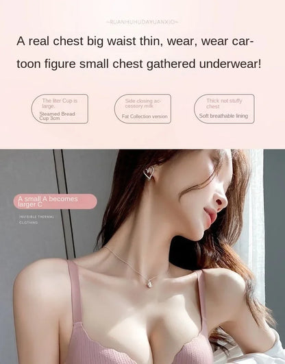Push Up Bra - Ultra Thick 6CM Padded, Wire Free, Comfortable Lift for Small Chest - ZOOMNSTORE