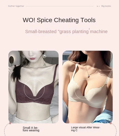 Push Up Bra - Ultra Thick 6CM Padded, Wire Free, Comfortable Lift for Small Chest - ZOOMNSTORE