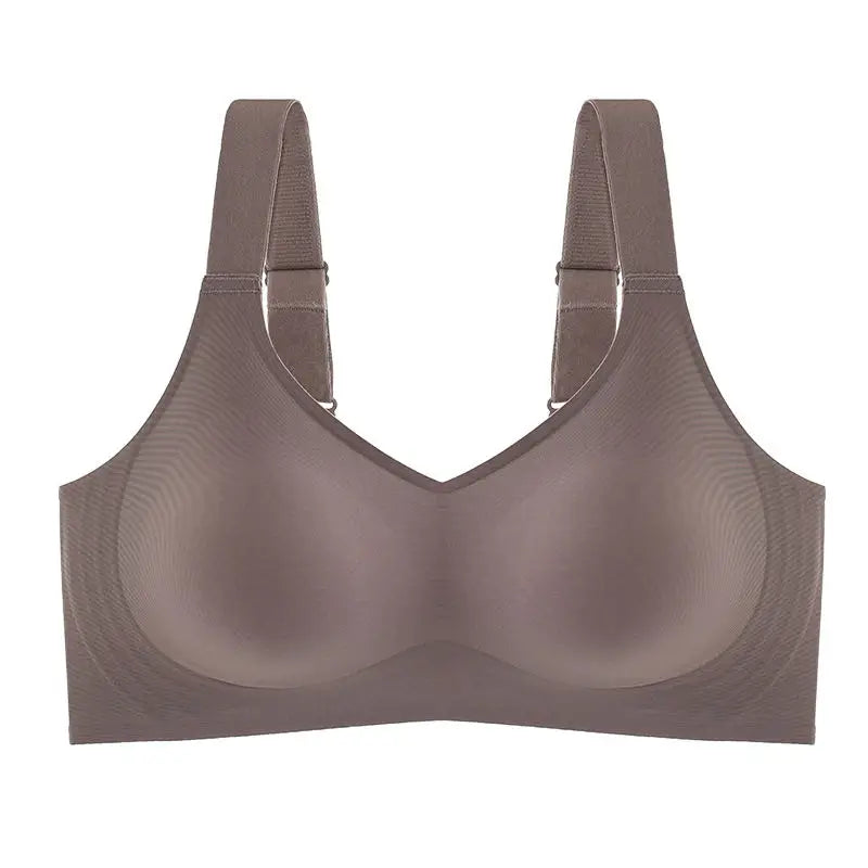 Push-Up Bra Women - Seamless Wire Free Sports Bra With Adjustable Straps, Large Size - ZOOMNSTORE