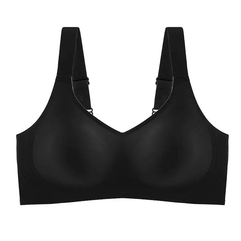 Push-Up Bra Women - Seamless Wire Free Sports Bra With Adjustable Straps, Large Size - ZOOMNSTORE