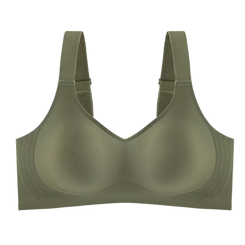 Push-Up Bra Women - Seamless Wire Free Sports Bra With Adjustable Straps, Large Size - ZOOMNSTORE