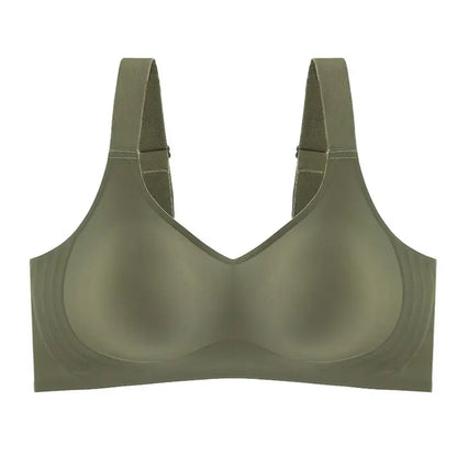Push-Up Bra Women - Seamless Wire Free Sports Bra With Adjustable Straps, Large Size - ZOOMNSTORE