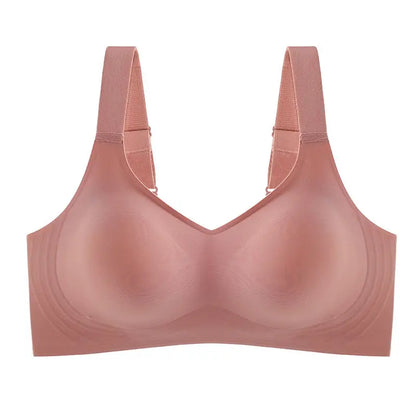 Push-Up Bra Women - Seamless Wire Free Sports Bra With Adjustable Straps, Large Size - ZOOMNSTORE