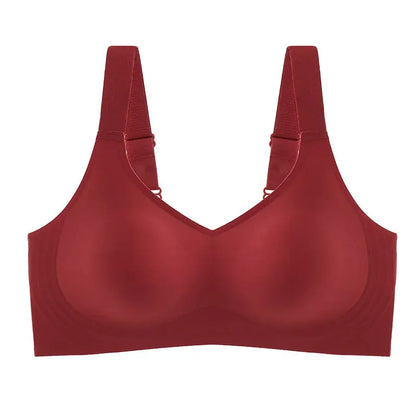 Push-Up Bra Women - Seamless Wire Free Sports Bra With Adjustable Straps, Large Size - ZOOMNSTORE