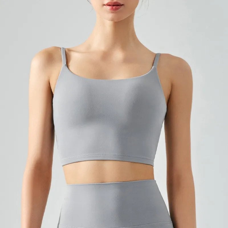 Womens Push Up Sports Bra - Breathable Fitness Vest for Gym  Yoga - ZOOMNSTORE