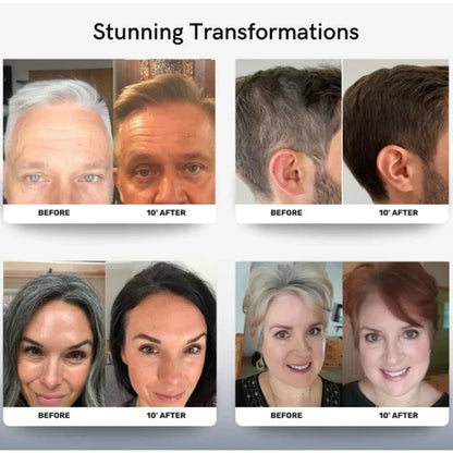 3-in-1 Hair Dye Shampoo - Quick Color  Nourishing Blackening Shampoo for White Hair - ZOOMNSTORE