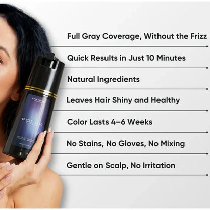 3-in-1 Hair Dye Shampoo - Quick Color  Nourishing Blackening Shampoo for White Hair - ZOOMNSTORE