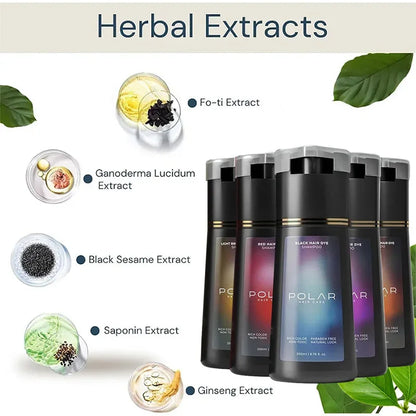 3-in-1 Hair Dye Shampoo - Quick Color  Nourishing Blackening Shampoo for White Hair - ZOOMNSTORE