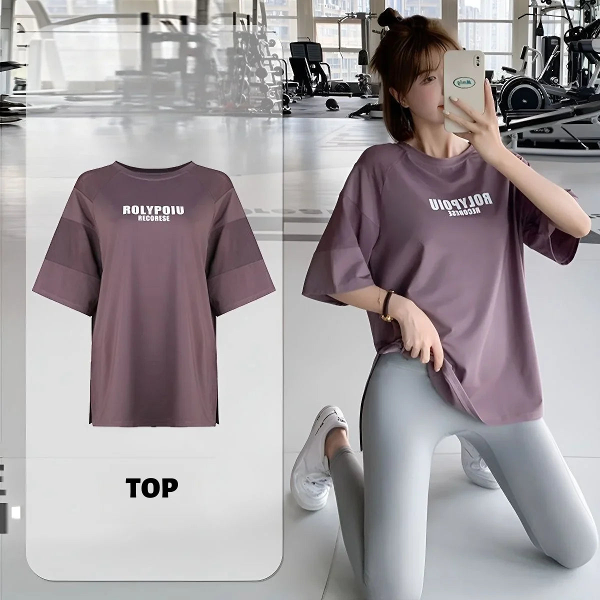 Quick Dry Yoga Shirt - Summer Sports Tee With Breathable Cotton Fabric & Loose Fit - ZOOMNSTORE