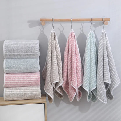 Quick-Drying Towel Coral Fleece Towels Bath Towels Thickened Absorbent for Swimming Pool Sports Fitness Gift Towels - ZOOMNSTORE