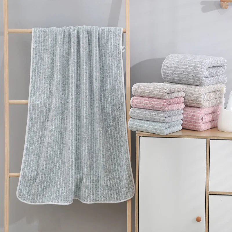 Quick-Drying Towel Coral Fleece Towels Bath Towels Thickened Absorbent for Swimming Pool Sports Fitness Gift Towels - ZOOMNSTORE