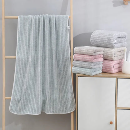 Quick-Drying Towel Coral Fleece Towels Bath Towels Thickened Absorbent for Swimming Pool Sports Fitness Gift Towels - ZOOMNSTORE