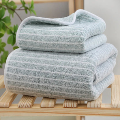 Quick-Drying Towel Coral Fleece Towels Bath Towels Thickened Absorbent for Swimming Pool Sports Fitness Gift Towels - ZOOMNSTORE
