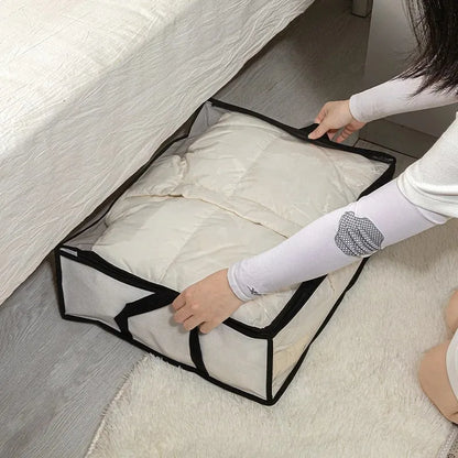 Quilt Storage Bag – Foldable Dustproof Organizer With Large Capacity For Clothes & Linen - ZOOMNSTORE