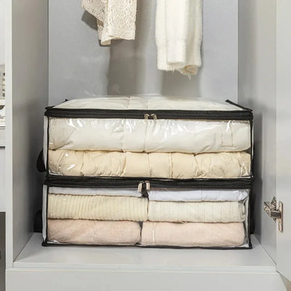 Quilt Storage Bag – Foldable Dustproof Organizer With Large Capacity For Clothes & Linen - ZOOMNSTORE