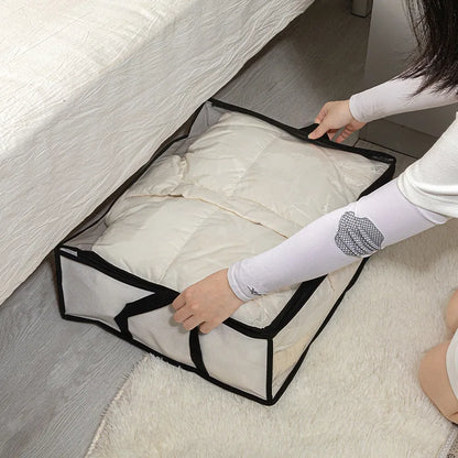Quilt Storage Bag – Foldable Dustproof Organizer With Large Capacity For Clothes & Linen - ZOOMNSTORE