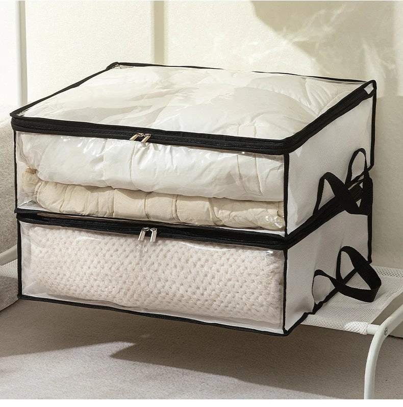 Quilt Storage Bag – Foldable Dustproof Organizer With Large Capacity For Clothes & Linen - ZOOMNSTORE