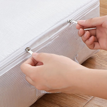 Quilt Storage Bag - Large Capacity PVC Under Bed Storage Box with Handles - ZOOMNSTORE