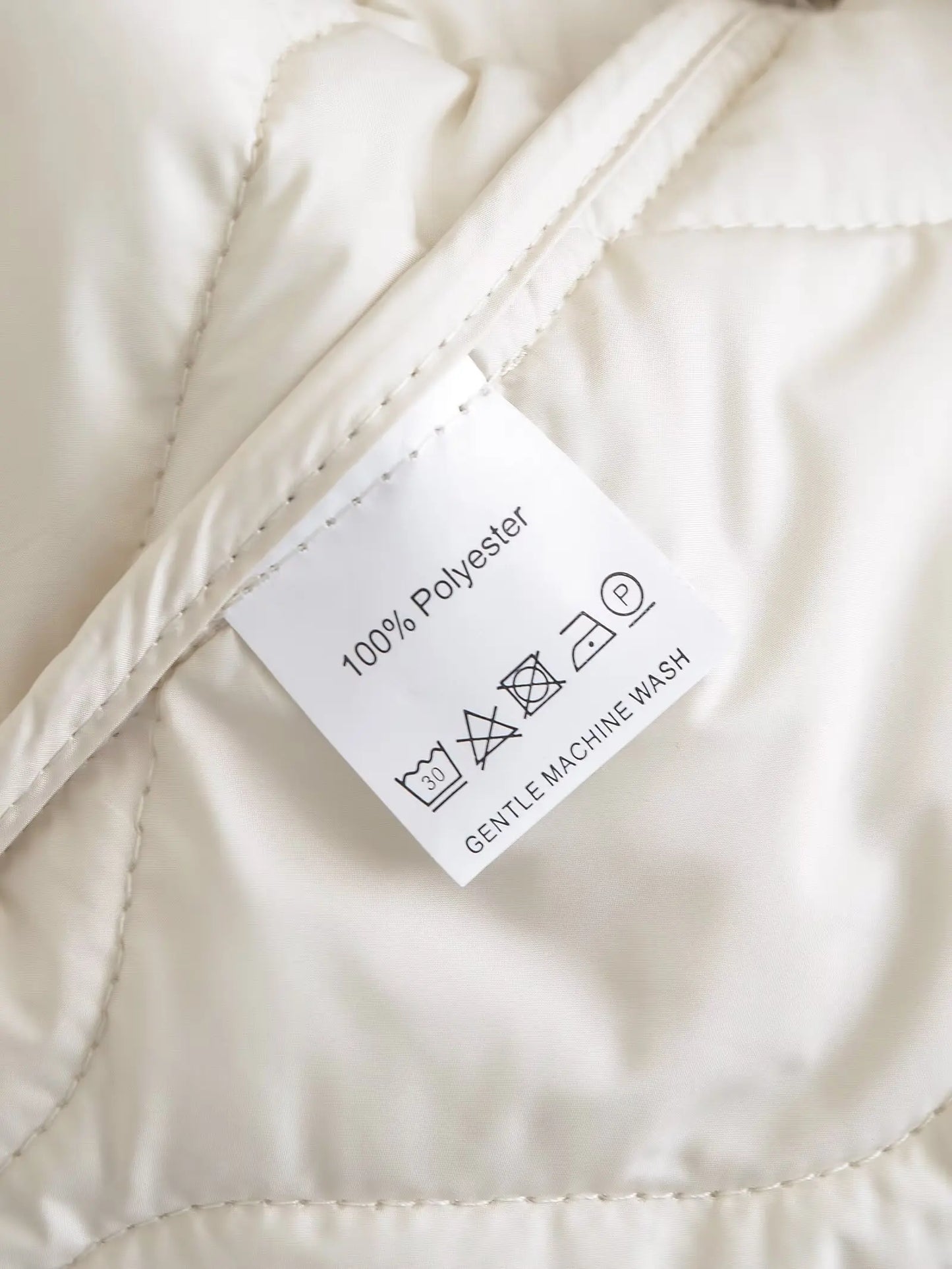 Quilted Jacket Women - Cropped Coat With Bow Lace-Up, Long Sleeve Casual Outerwear - ZOOMNSTORE