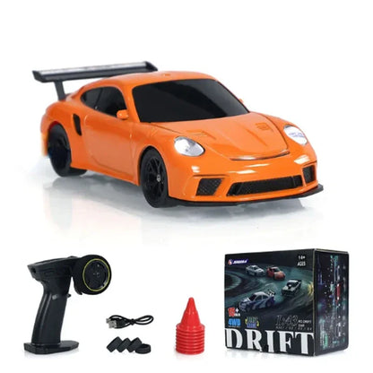 4WD RC Drift Car - 143 Remote Control Mini Racing Toy - ZOOMNSTORE
