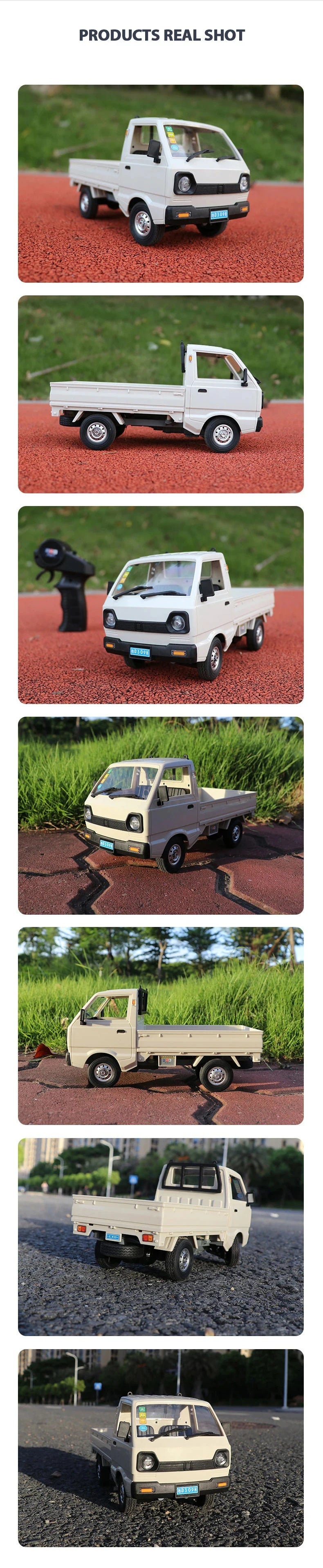 WPL D12 RC Car - 110 Drift  Climb Truck with LED Lights for Kids - ZOOMNSTORE